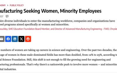 Manufacturing Seeking Women, Minority Employees